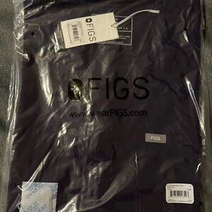 Figs Catarina Scrub Top, Large, Purple Jam